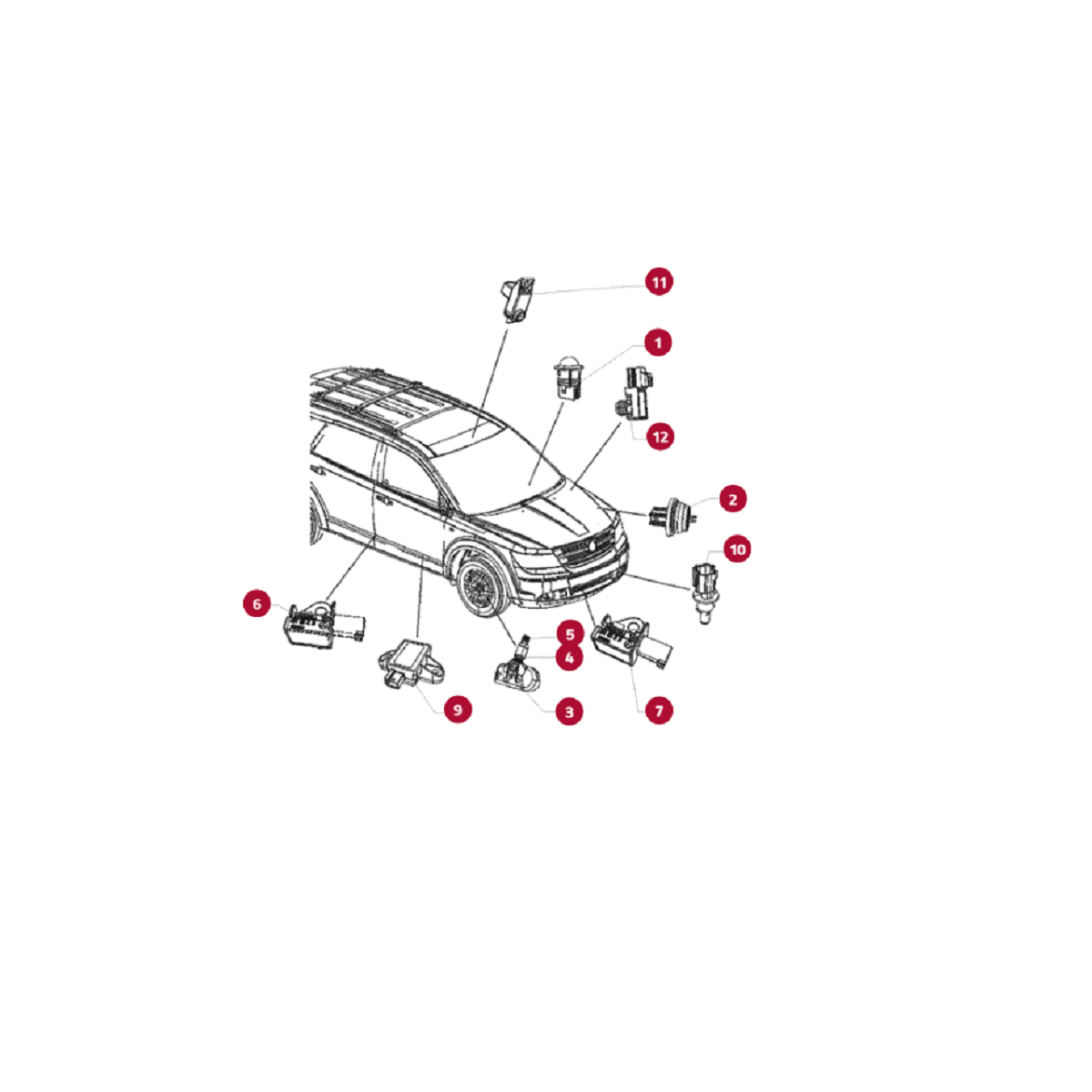 Fiat Freemont Sensor Temperatura Genuíno