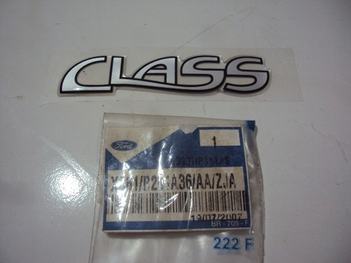 Ford Fiesta Emblema Logotipo  Class  prata Novo Original