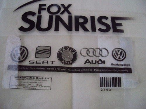 Fox Sunrise Emblema Tampa Traseira 5z0853050 Vw