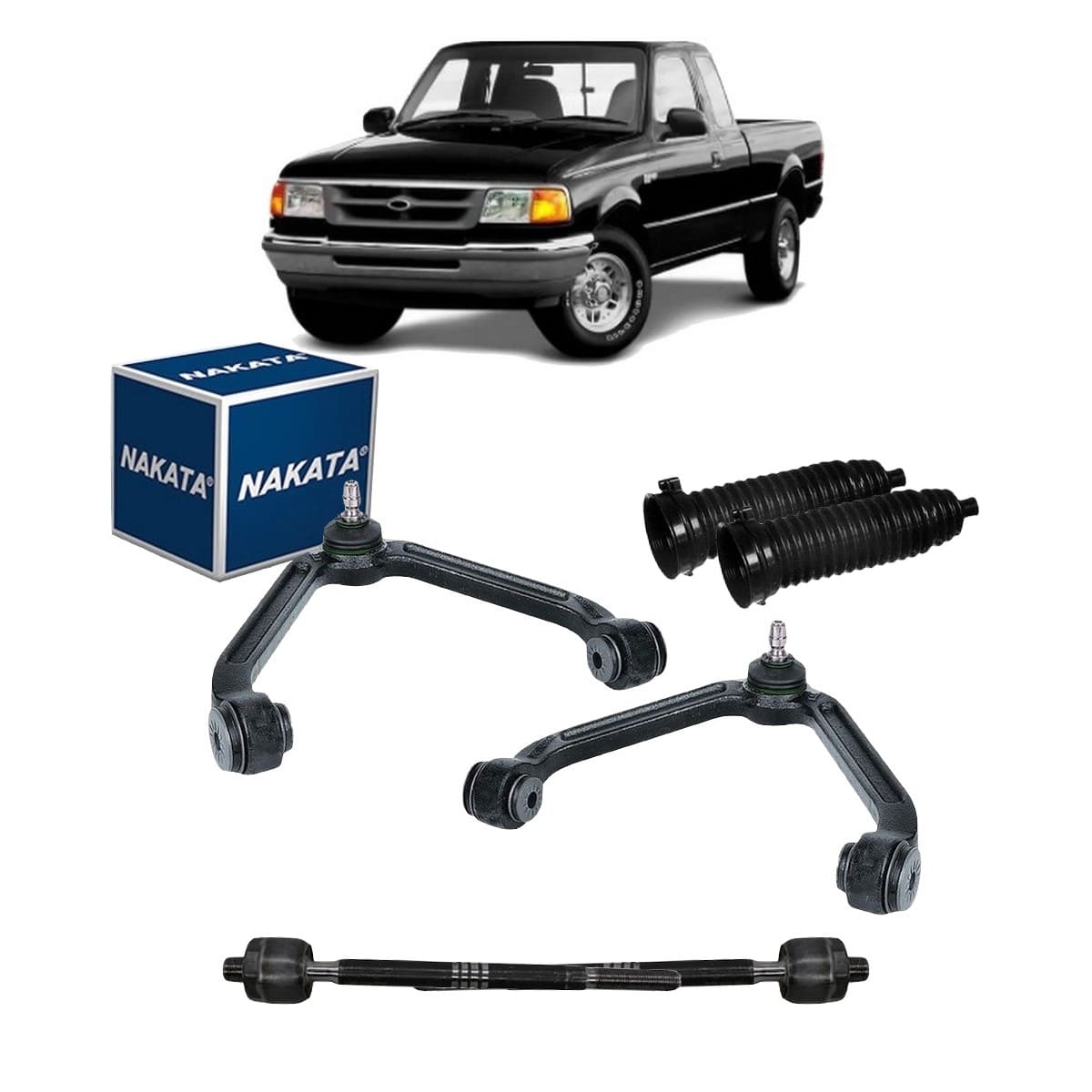 Kit Bandeja Superior Ranger 2000 Barra Axial Coifa Direção