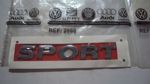 Voyage Logotipo Sport Cromo Tampa Tras Vw Novo Original