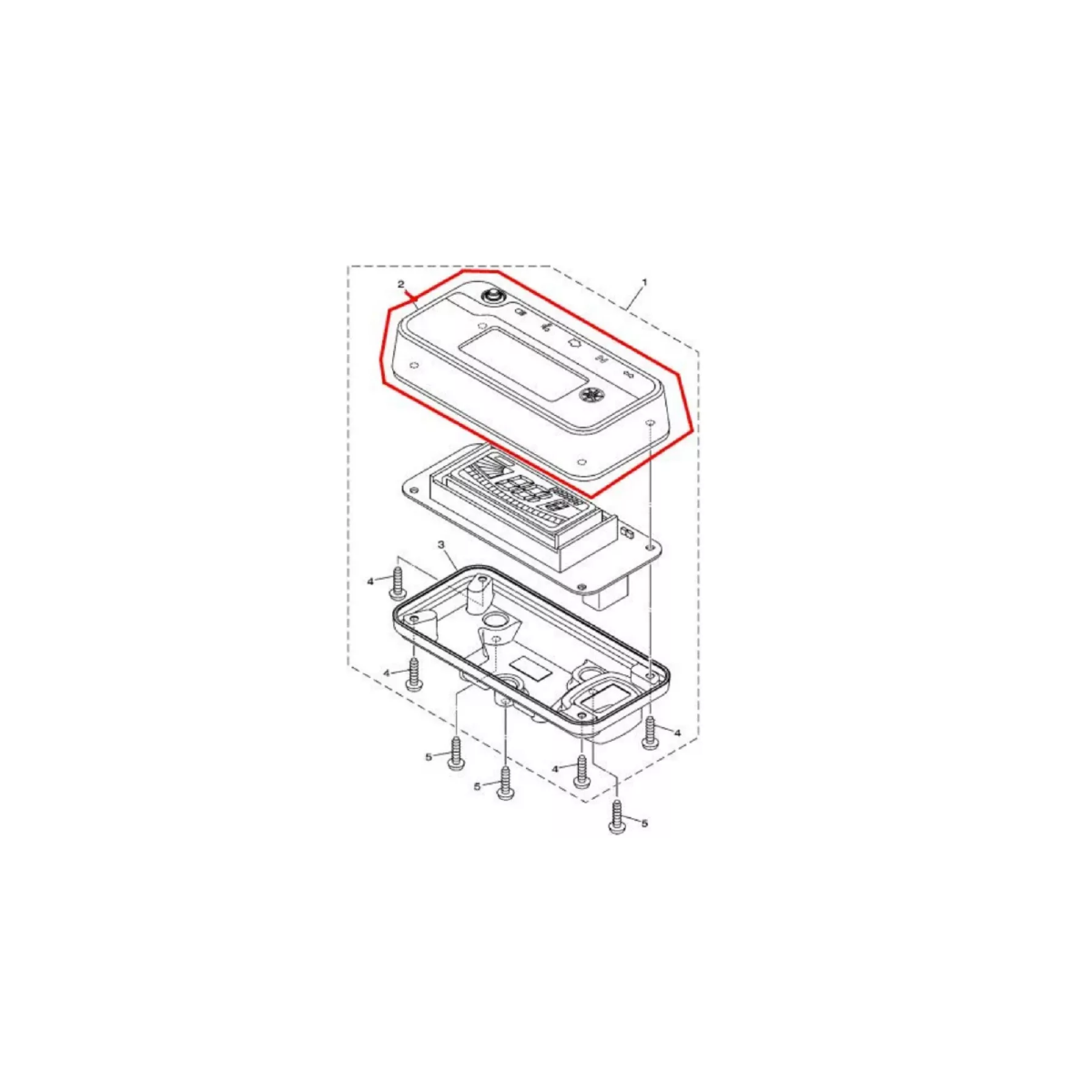 Ybr Factor 150 Caixa Superior dos Medidores Yamaha Genuíno
